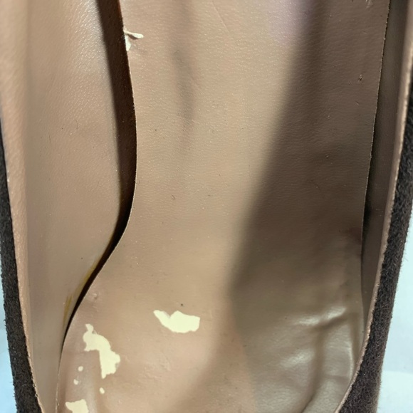 Novela Chocolate Brown Suede Stiletto Heels - Picture 10 of 13